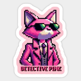 detective panther wearing sun glasses Sticker